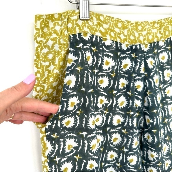 Roberta Roller Rabbit Green and Yellow Straight Leg Pants - Picture 6 of 16